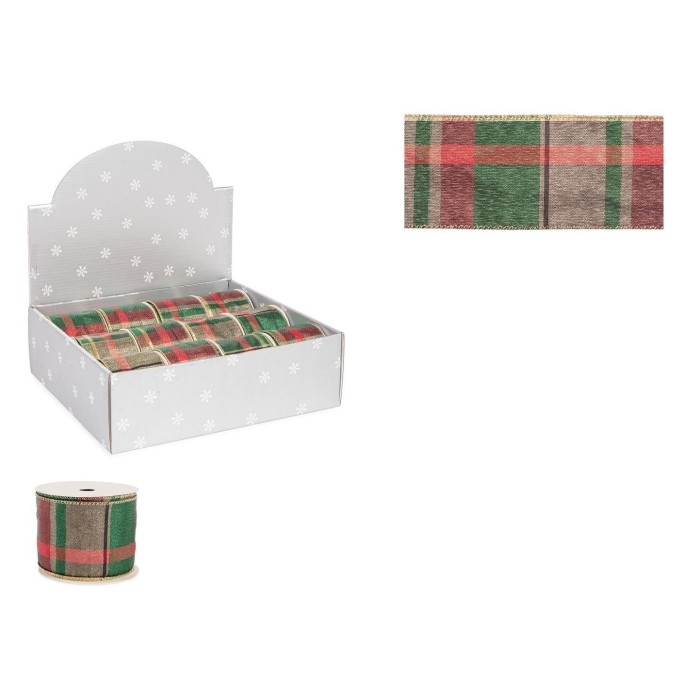 NASTRO SHERRY 5M TARTAN ROSSO DISPL X 12